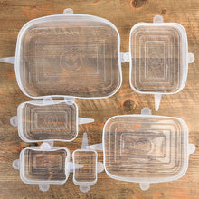 Load image into Gallery viewer, 6pcs Reusable Silicone Food Cover Stretch Lids Universal Food Wrap Cover Food Fresh Keeping Silicone Caps Stretchable Magic Lid
